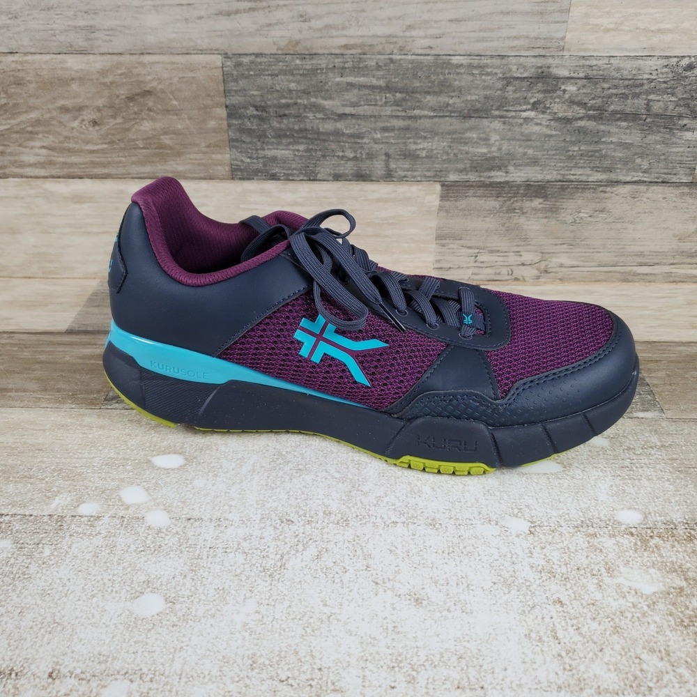 KURU Quantum 2.0 Womens Shoes Sz 12 M Electric Grape Midnight Blue Mesh Sneakers